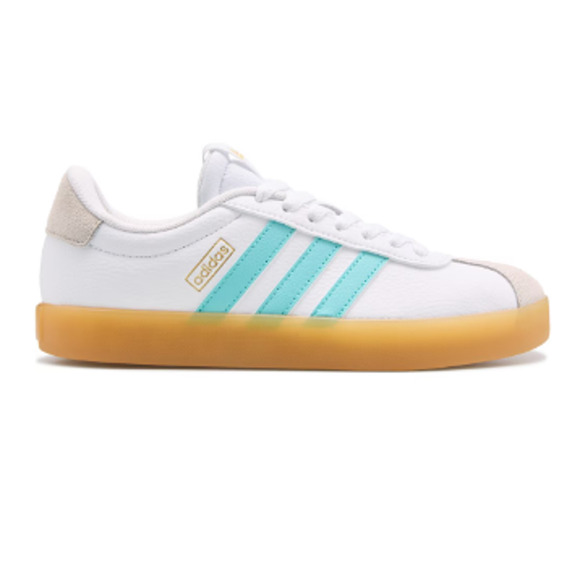 NEW ADIDAS VL Court Base Women's Size 10, White/Mint - Picture 2 of 6